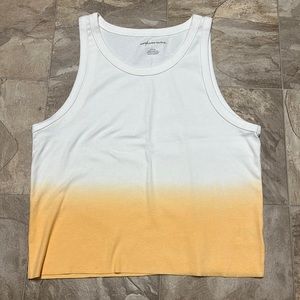 American Eagle ombre crop tank women's size S